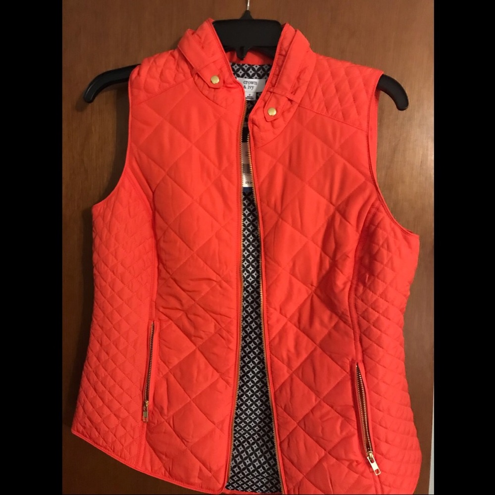 NWT Orange Crown and Ivy Vest
